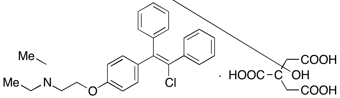 cis-Clomiphene Citrate - Chemical structure and product image