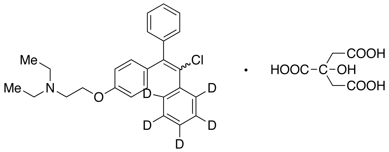 Clomiphene-d5 Citrate - Chemical structure and product image