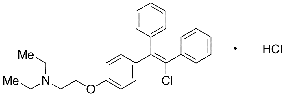 cis-Clomiphene Hydrochloride - Chemical structure and product image