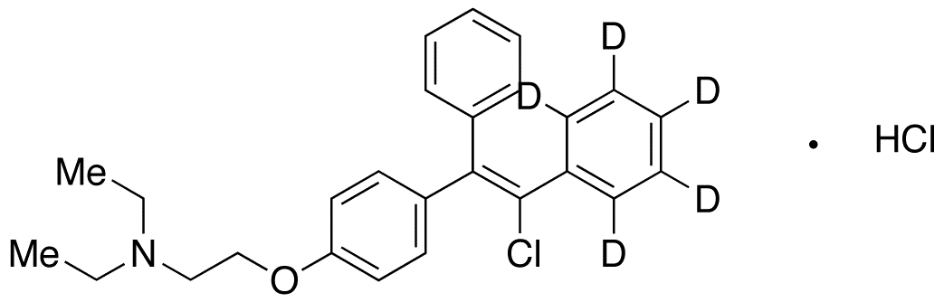 cis-Clomiphene-d5 Hydrochloride - Chemical structure and product image