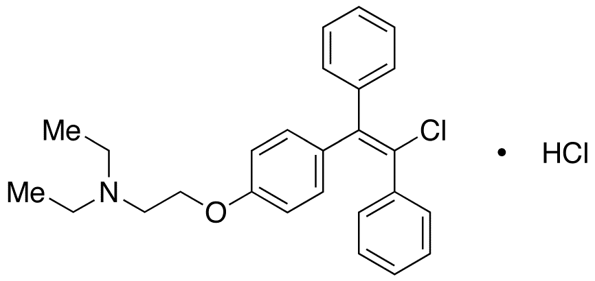 trans-Clomiphene Hydrochloride - Chemical structure and product image