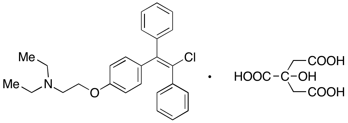 trans-Clomiphene Citrate - Chemical structure and product image