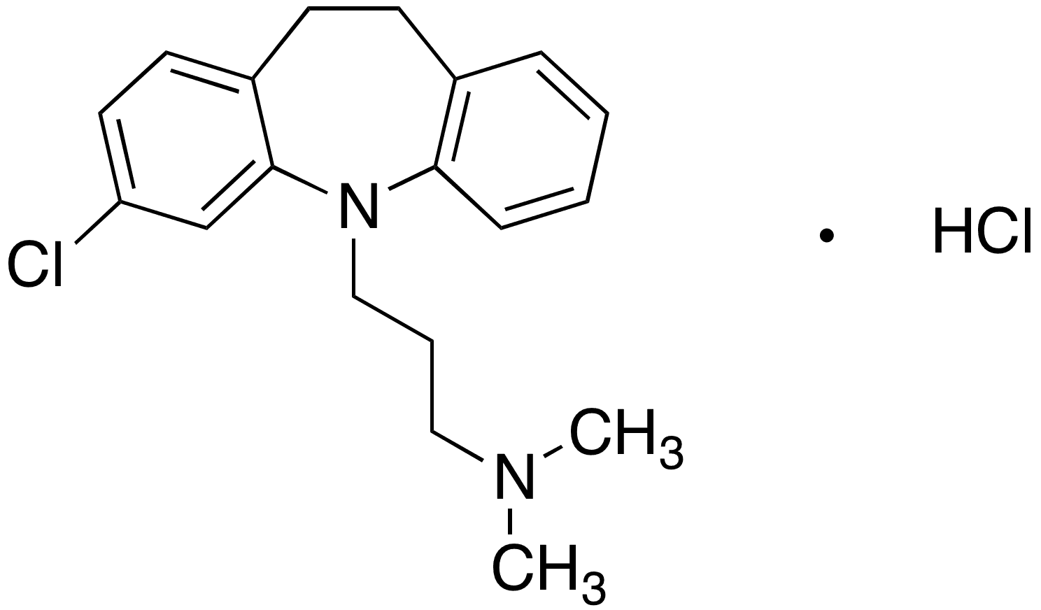 Clomipramine Hydrochloride - Chemical structure and product image