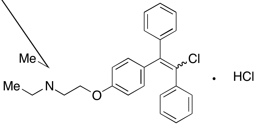 Clomiphene Hydrochloride (E/Z Mixture) - Chemical structure and product image