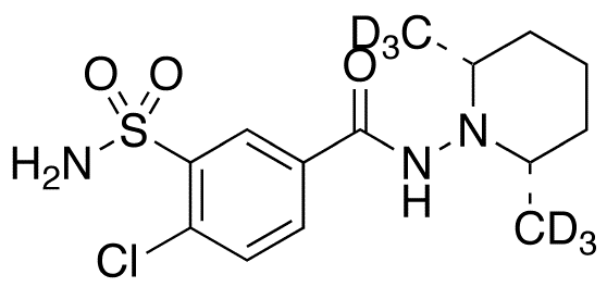 Clopamide-d6 - Chemical structure and product image