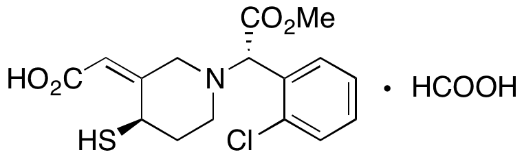 Clopidogrel Thiol Metabolite H4 Isomer Formate Salt - Chemical structure and product image