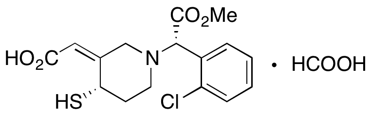 Clopidogrel Thiol Metabolite H3 Isomer Formate Salt - Chemical structure and product image