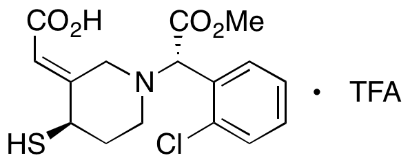 Clopidogrel Thiol Metabolite H2 Isomer Trifluoroacetic Acid Salt - Chemical structure and product image