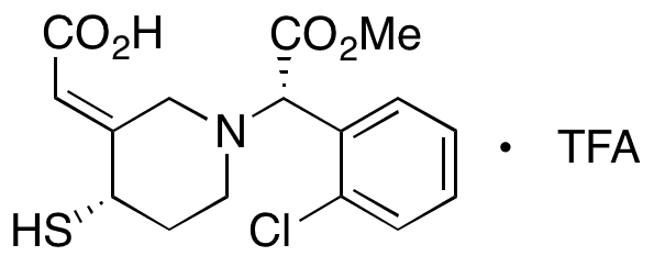 Clopidogrel Thiol Metabolite H1 Isomer Trifluoroacetic Acid Salt - Chemical structure and product image