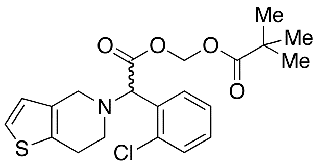 rac Clopidogrel [(tert-Butylcarbonyl)oxy]methyl Ester - Chemical structure and product image