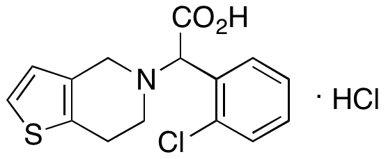 rac-Clopidogrel Carboxylic Acid Hydrochloride - Chemical structure and product image
