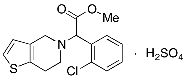 rac-Clopidogrel Hydrogen Sulfate - Chemical structure and product image