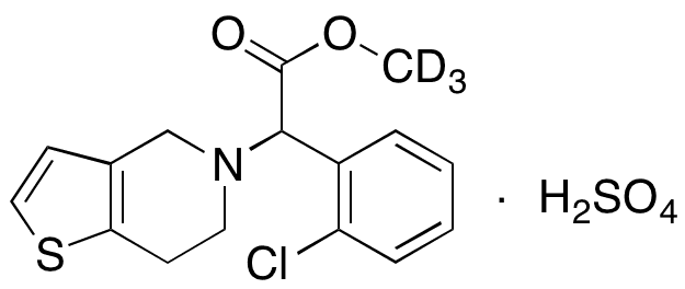 rac-Clopidogrel-d3 Hydrogen Sulfate - Chemical structure and product image