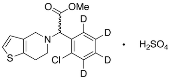 rac Clopidogrel-d4 Hydrogen Sulfate - Chemical structure and product image