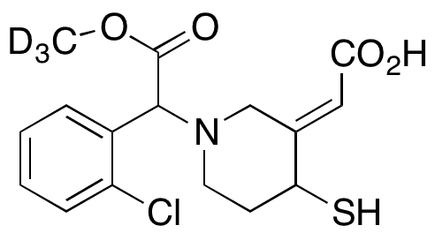 trans-Clopidogrel-d3 Thiol Metabolite(Mixture of Diastereomers) - Chemical structure and product image