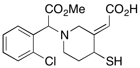 trans-Clopidogrel Thiol Metabolite >85%(Mixture of Diastereomers) - Chemical structure and product image