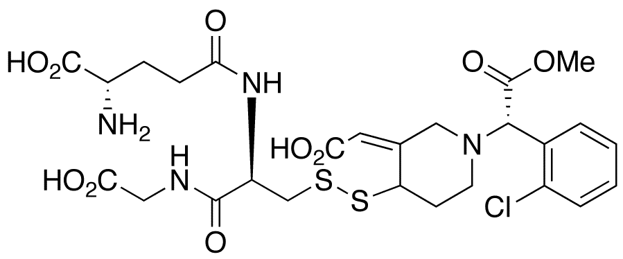 cis-Clopidogrel Glutathione Disulfide(Mixture of Diastereomers) - Chemical structure and product image