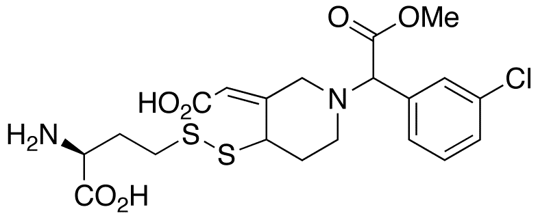 cis-Clopidogrel L-Cysteine Disulfide(Mixture of Diastereomers) - Chemical structure and product image
