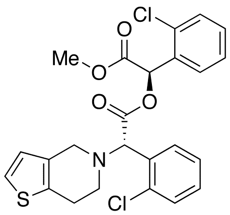 Clopidogrel Carboxylic Acid [Methyl (R)-o-chloromandelate] Ester - Chemical structure and product image