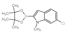 6-Chloro-1-methylindole-2-boronic Acid Pinacol Ester - Chemical structure and product image