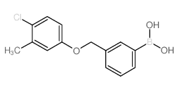 3-[(4-Chloro-3-methylphenoxy)methyl]phenylboronic Acid - Chemical structure and product image