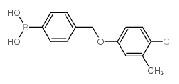 4-((4-Chloro-3-methylphenoxy)methyl)phenylboronic acid - Chemical structure and product image