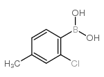 2-Chloro-4-methylphenylboronic acid - Chemical structure and product image