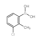 3-Chloro-2-methylphenylboronic acid - Chemical structure and product image