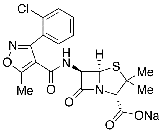 Cloxacillin Sodium Salt - Chemical structure and product image