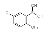 5-Chloro-2-methylphenylboronic acid - Chemical structure and product image