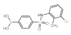 4-(N-(3-Chloro-2-methylphenyl)sulfamoyl)phenylboronic acid - Chemical structure and product image
