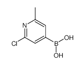 2-Chloro-6-methylpyridine-4-boronic acid - Chemical structure and product image