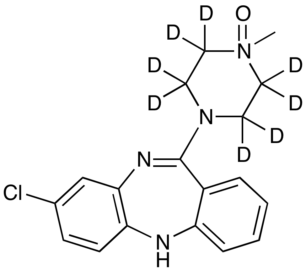Clozapine N-Oxide-d8 - Chemical structure and product image
