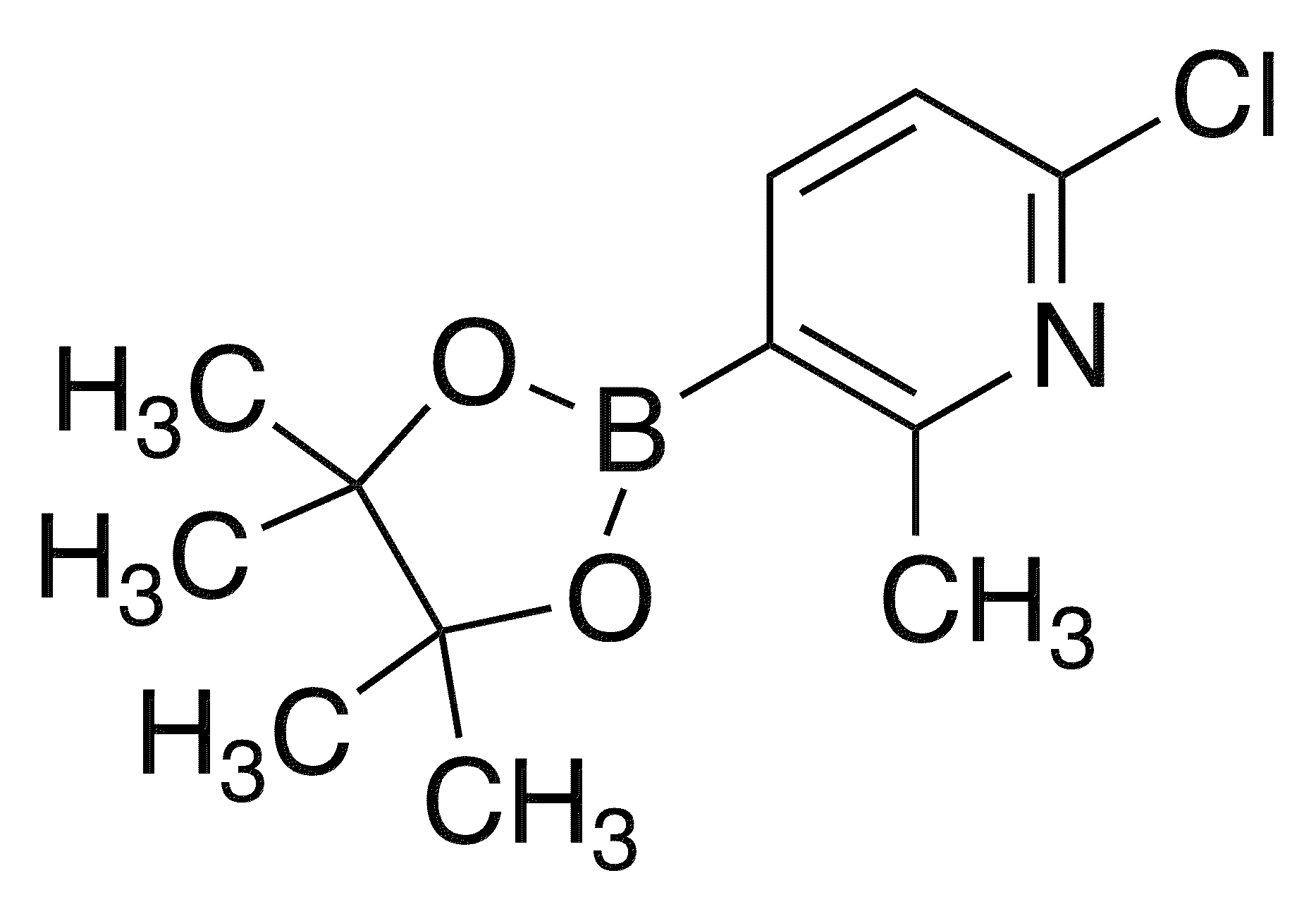 6-Chloro-2-methyl-3-(4,4,5,5-tetramethyl-1,3,2-dioxaborolan-2-yl)pyridine - Chemical structure and product image