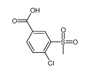 4-Chloro-3-(methylsulfonyl)benzoic acid - Chemical structure and product image