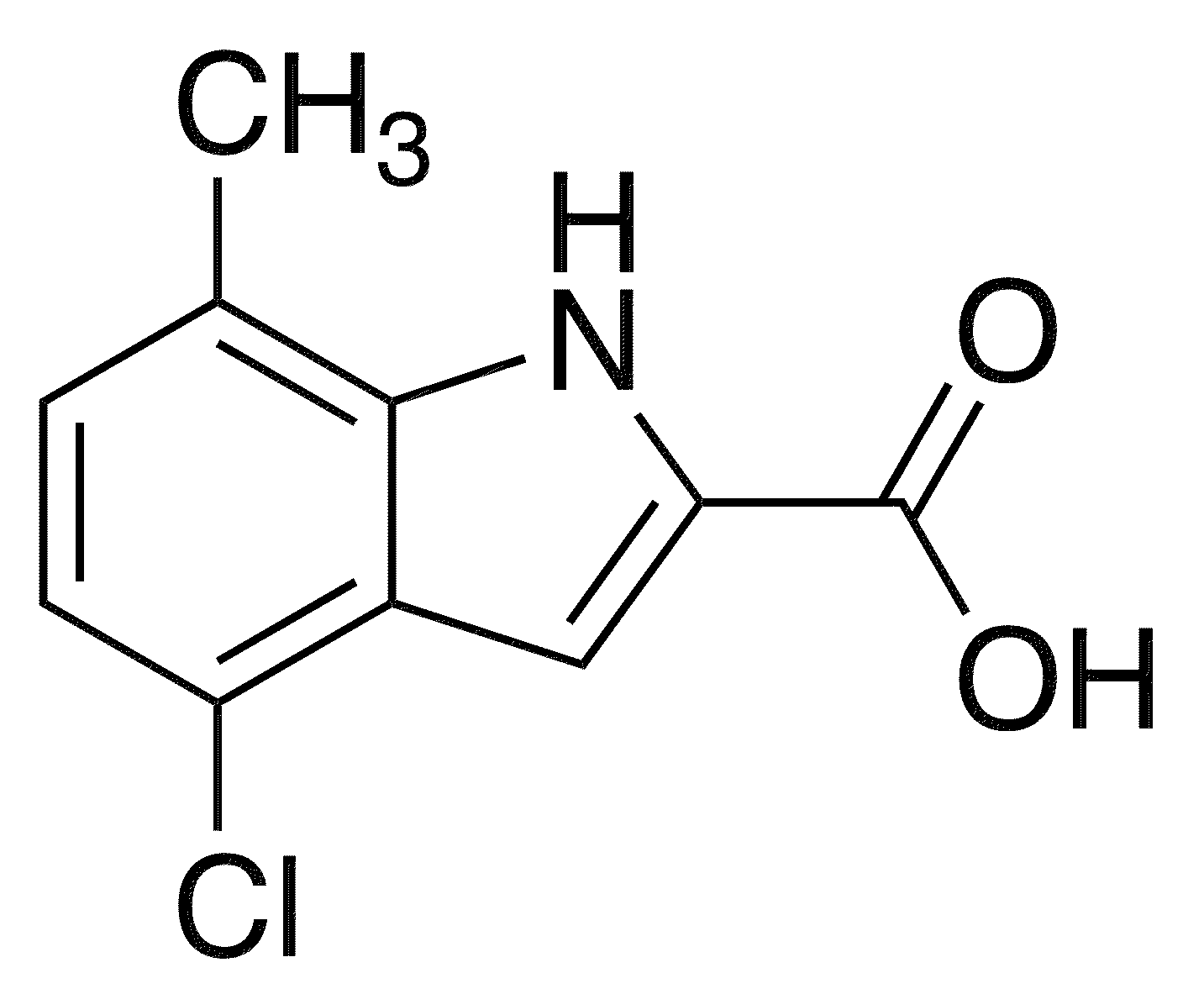 4-Chloro-7-methyl-1h-indole-2-carboxylic acid - Chemical structure and product image