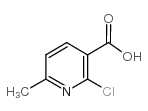 2-Chloro-6-methylnicotinic acid - Chemical structure and product image