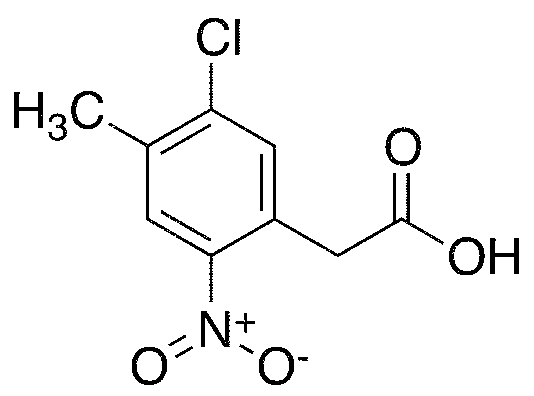 (5-Chloro-4-methyl-2-nitrophenyl)acetic acid - Chemical structure and product image