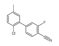 4-(2-Chloro-5-methylphenyl)-2-fluorobenzonitrile - Chemical structure and product image