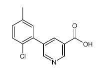 5-(2-Chloro-5-methylphenyl)pyridine-3-carboxylic acid - Chemical structure and product image