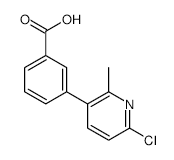 3-(6-Chloro-2-methylpyridin-3-yl)benzoic acid - Chemical structure and product image