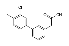 3-(3-Chloro-4-methylphenyl)phenylacetic acid - Chemical structure and product image