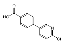 4-(6-Chloro-2-methylpyridin-3-yl)benzoic acid - Chemical structure and product image