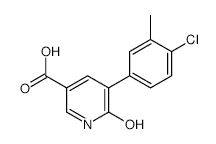 5-(4-Chloro-3-methylphenyl)-6-hydroxynicotinic acid - Chemical structure and product image