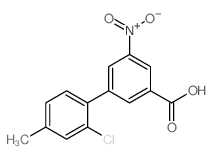 3-(2-Chloro-4-methylphenyl)-5-nitrobenzoic acid - Chemical structure and product image