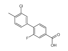 4-(3-Chloro-4-methylphenyl)-3-fluorobenzoic acid - Chemical structure and product image