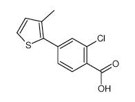 2-Chloro-4-(3-methylthiophenyl)benzoic acid - Chemical structure and product image