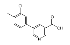 5-(3-Chloro-4-methylphenyl)nicotinic acid - Chemical structure and product image