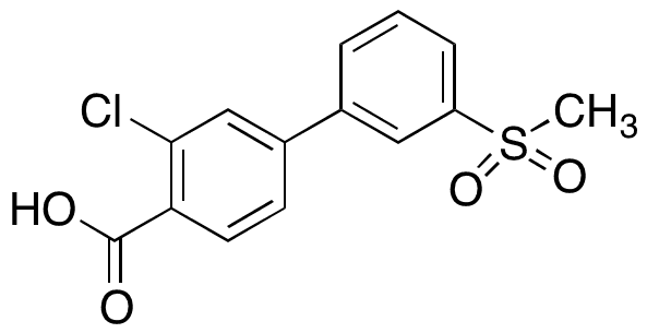 2-Chloro-4-(3-methylsulfonylphenyl)benzoic Acid - Chemical structure and product image