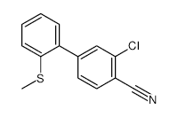 2-Chloro-4-[2-(methylsulfanyl)phenyl]benzonitrile - Chemical structure and product image